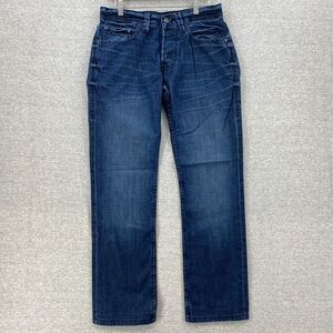 William Rast Jeans Mens 30 Blue Denim Jake Straight With Fit Medium Wash Cotton